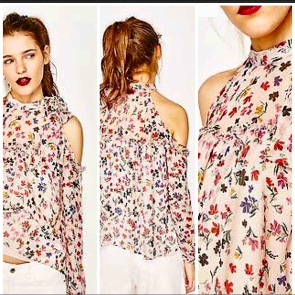 Zara Floral Multicolor Blouse